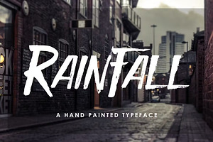 Rain Fall Font