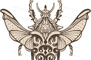 DIY Beetle Wall Art Insect Laser Cut, an Illustration by Bubert Art (Thumbnail 2 of 9)