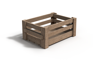 Wooden Crate 3D