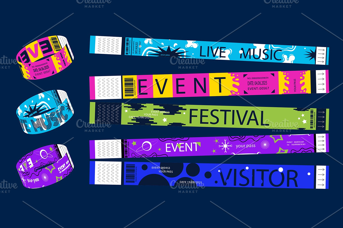 Event Party Bracelets, an Object Illustration by alexdndz (Photo 3 of 11)