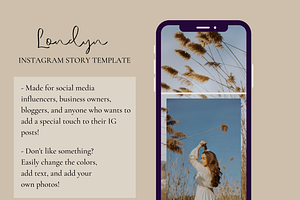 Londyn Single Insta Story Template
