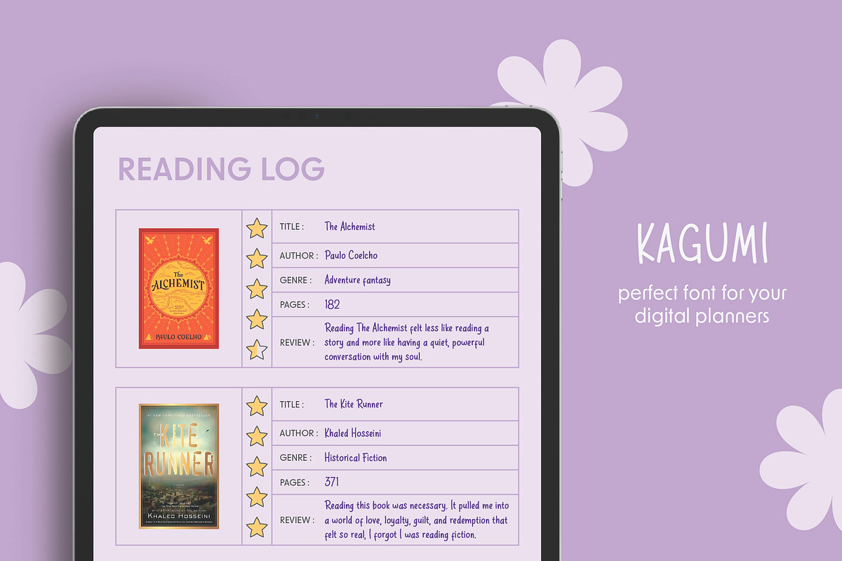 PGR Kagumi - Handwritten Font, a Handwritten Font by Pikgura (Photo 3 of 6)