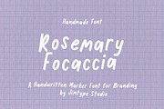 Rosemary Focaccia - Marker Font, a Handwritten Font by Jimtype Studio (Thumbnail 1 of 9)