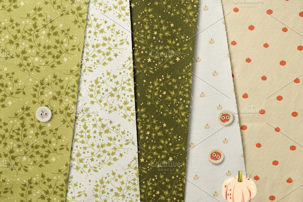 Pumpkins and cats - autumn patterns, a Pattern Graphic by Blue Lela Design (Photo 8 of 12)