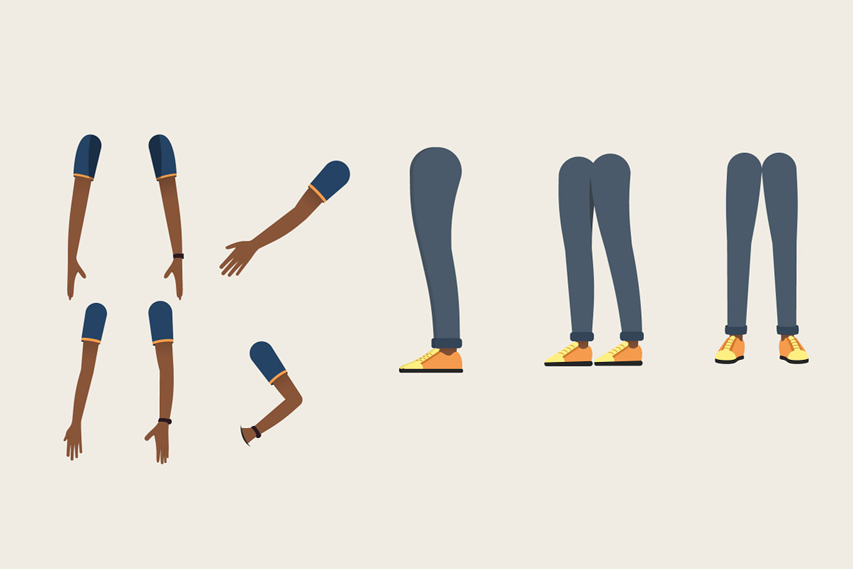 A cartoon character of a black male., a Person Illustration by AlexanderJiharev (Photo 4 of 5)