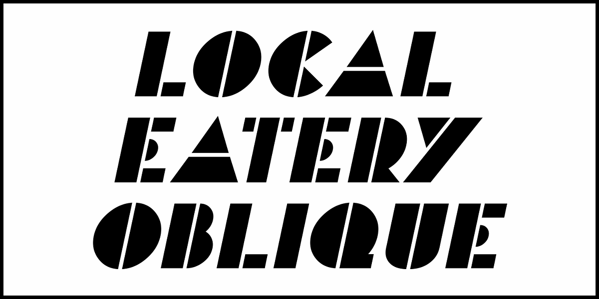 Local Eatery JNL, a Font by Jeff Levine Fonts (Photo 4 of 5)