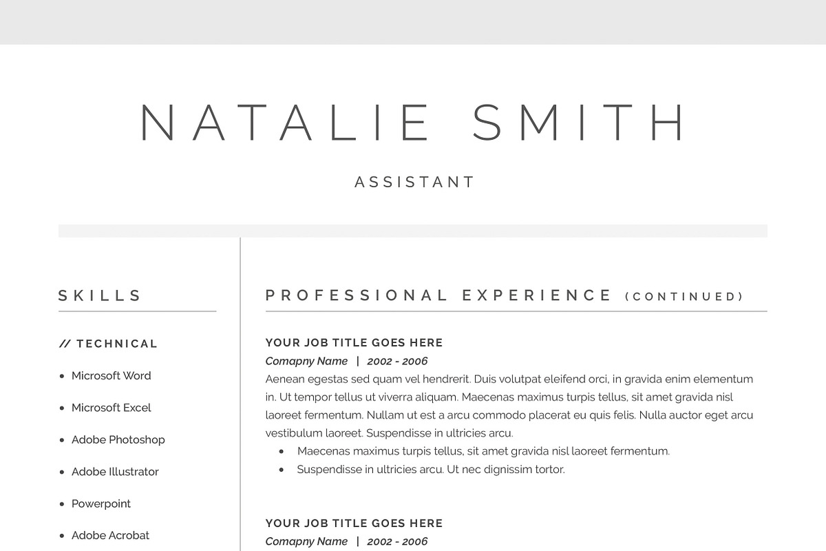 Word Resume & Cover Letter Template, a Resume Template by DemeDesign (Photo 6 of 7)