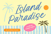 Island Paradise Aesthetic Font, a Script Font by Letterena Studios Script (Thumbnail 1 of 10)