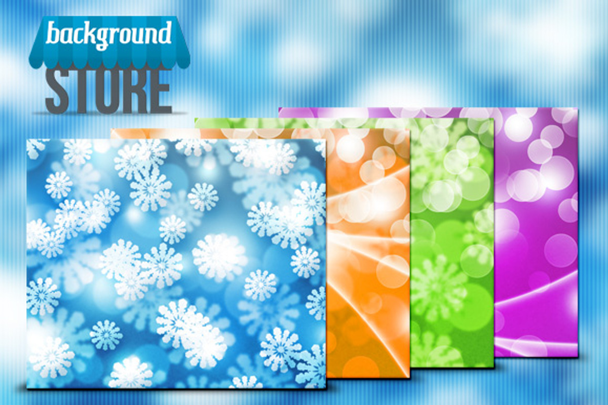 Winter Bokeh Background