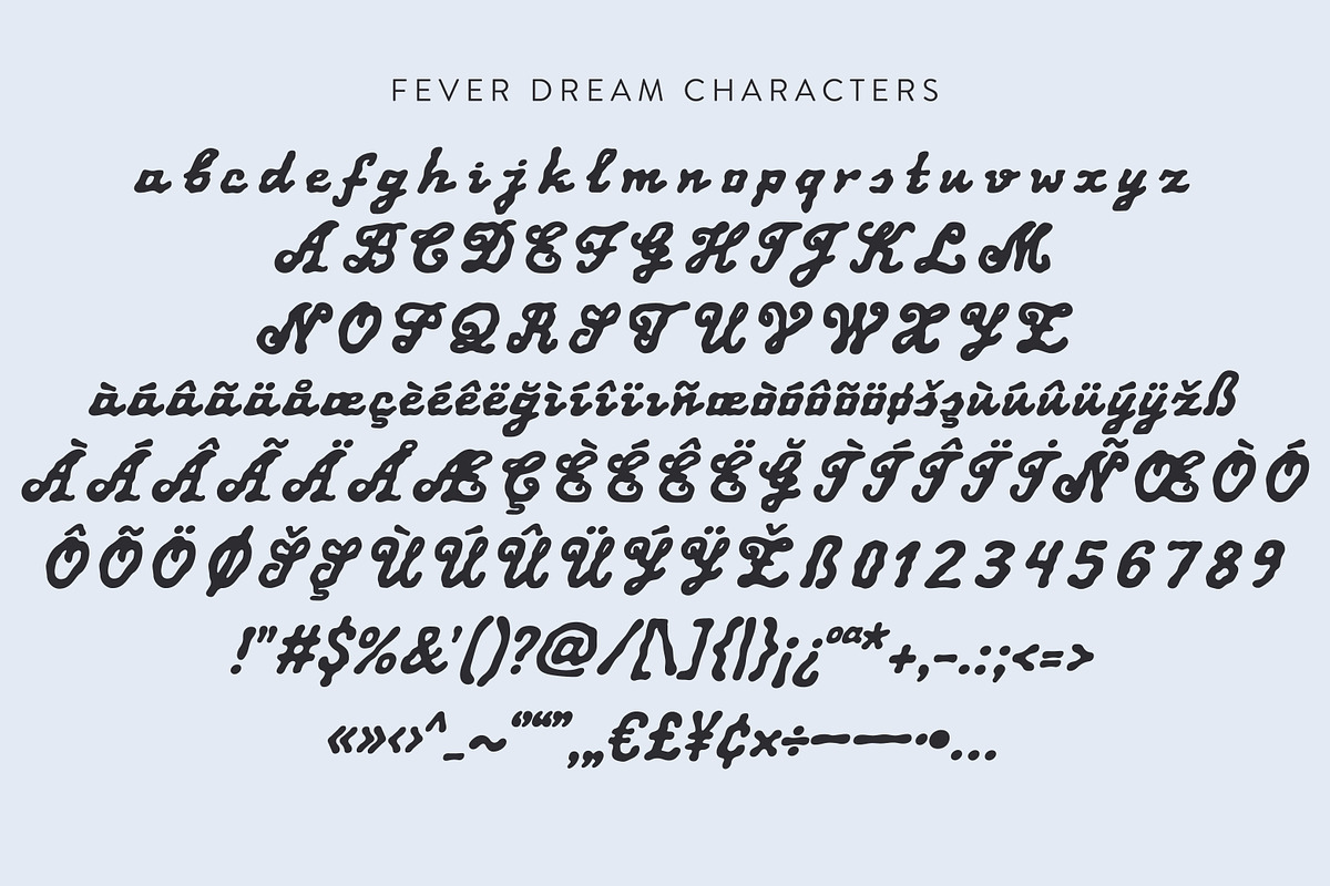 Fever Dream Surreal Handwritten Sans, a Sans Serif Font by Struvictory.art (Photo 5 of 8)