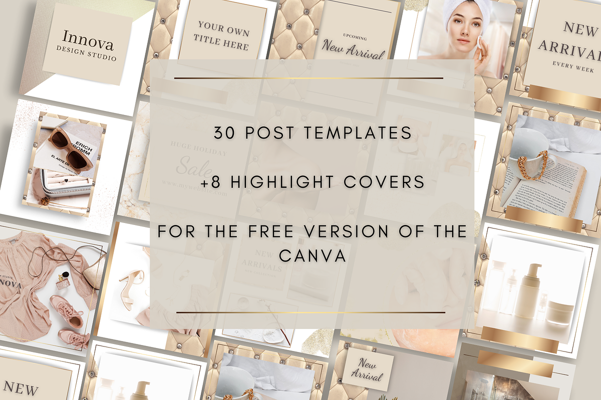 Instagram post Template + Highlights, a Social Media Template by Innova Studio (Photo 2 of 7)