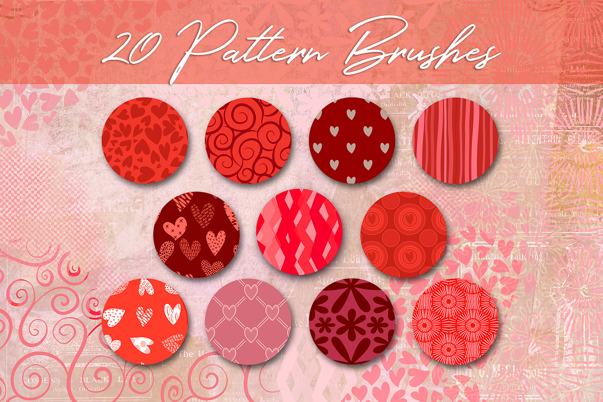 Line Art Hearts Procreate/Affinity, a Brush Add-On by DeloresArt (Photo 4 of 14)