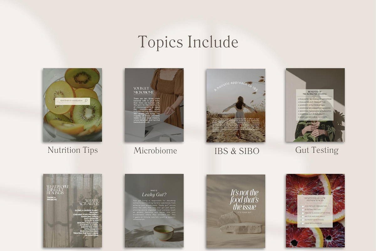 Gut Aesthetic Instagram Posts Canva preview 6