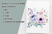 Pastel Flowers Watercolor Clipart, an Illustration by SindyPrintDesign (Thumbnail 2 of 3)