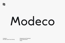 Modeco; Art Deco Geometric Sans