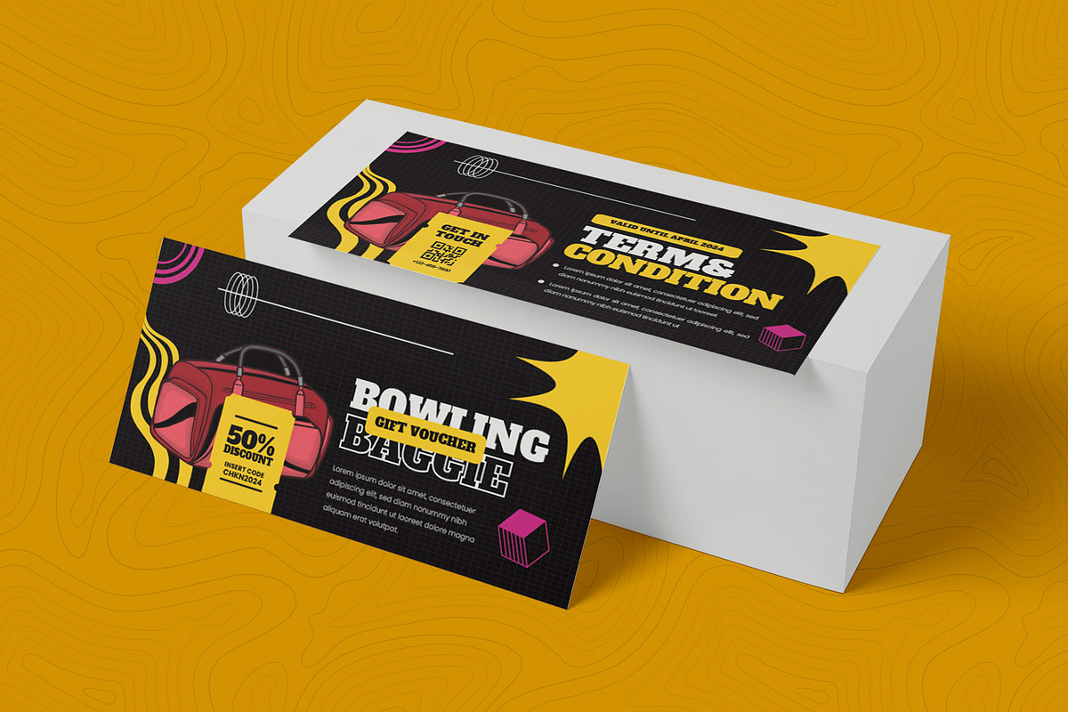 Bowling Bag Y2k Gift Voucher, a Print Template by Esensifiksi.studio (Photo 2 of 2)