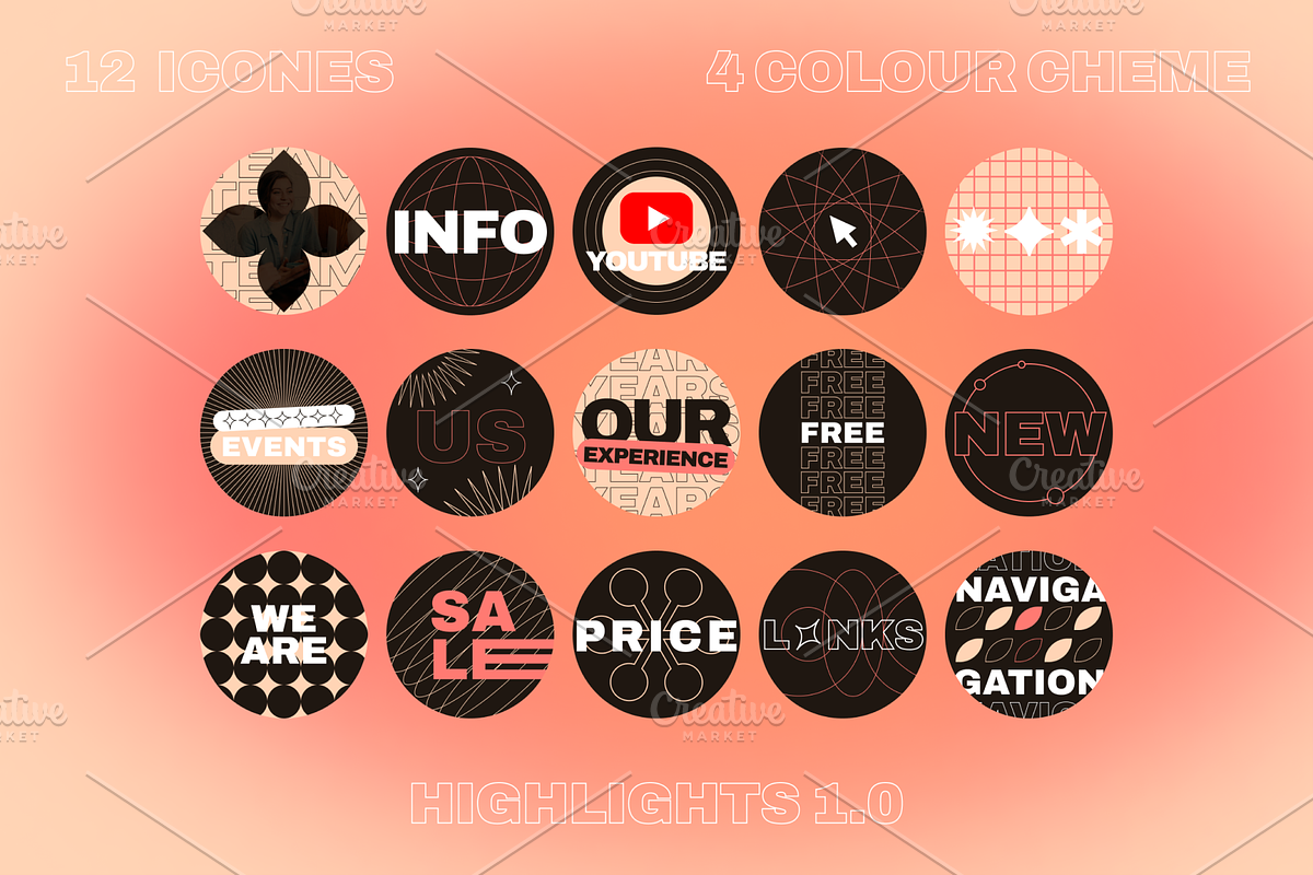 Modern Highlights Icons, an Icon by VHC GRAPHICS (Photo 2 of 4)