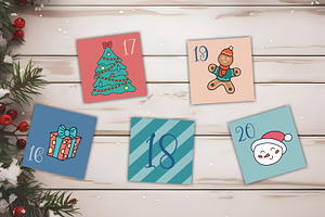 Christmas Advent Calendar 25 Cards