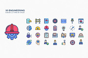 Engineering concept icon set, an Icon by Icongeek26 (Thumbnail 1 of 6)