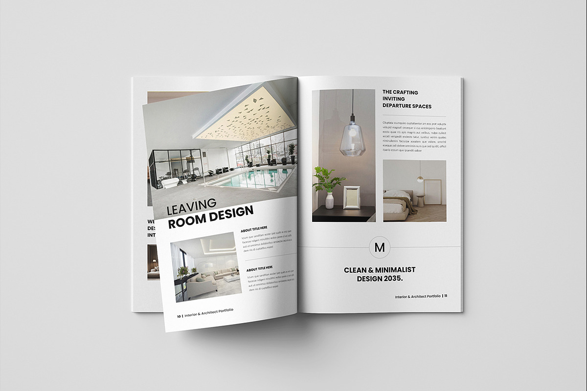 Interior Design Portfolio Template, a Brochure Template by Spark_Creative (Photo 7 of 15)