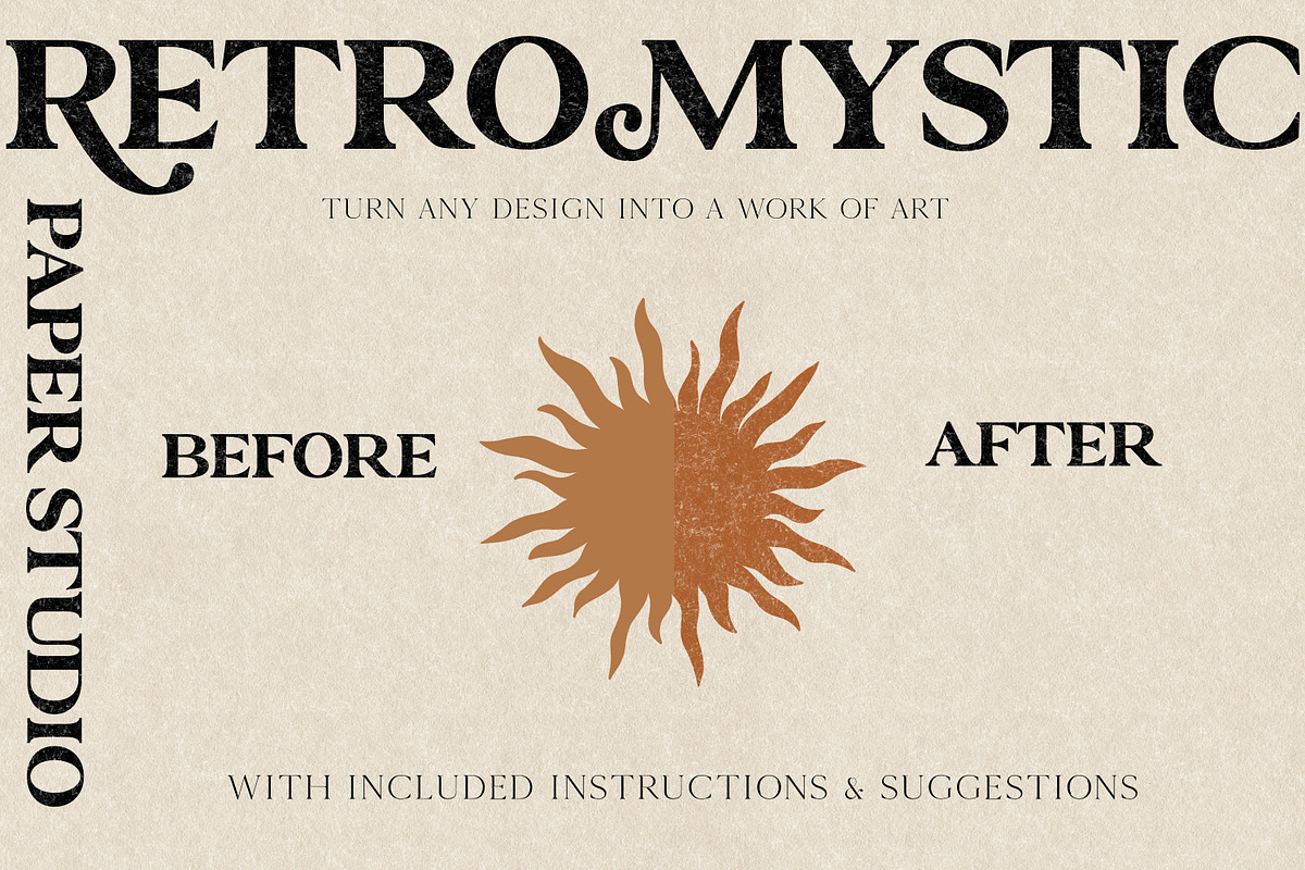 SOL - Retro Mystic Paper Studio, a Texture Illustration by Isabelle Salem (Photo 4 of 26)