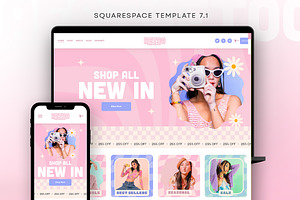 Retro Squarespace Template 7.1, a Squarespace Template by Template Twist Shop