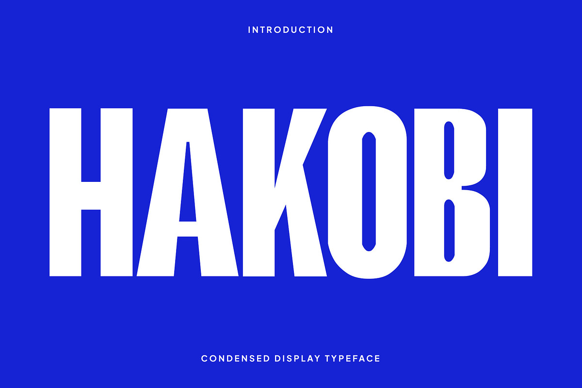 Hakobi - Condensed Sans, a Sans Serif Font by Pekotype (Photo 1 of 9)