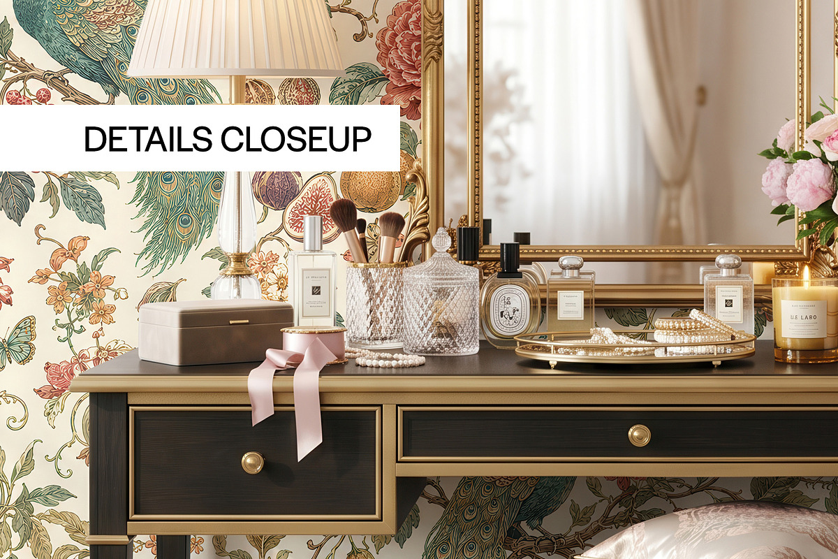 Dressing Room Wallpaper Mockup PSD, a Household Mockup by 1001 mockups (Photo 4 of 15)