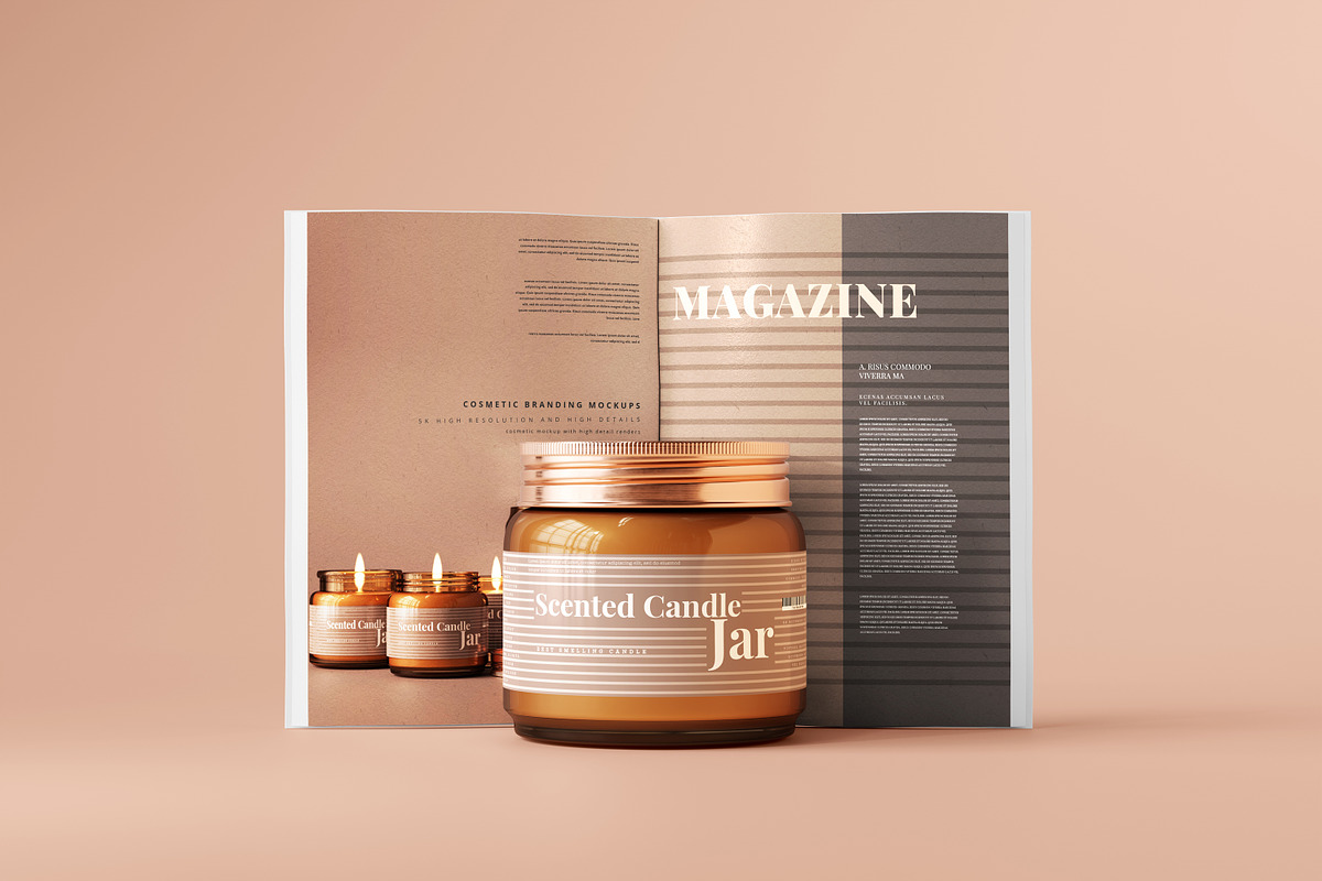 Amber Glass Candle Mockup Bundle, a Packaging Mockup by pmvch (Photo 45 of 135)