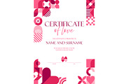 Valentines Day love certificate, an Illustration by Buch&Bee (Thumbnail 3 of 3)