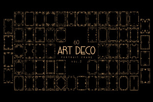 Art Deco Portrait Frame Vol.3