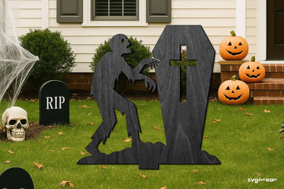 Halloween Garden Stakes Bundle, an Illustration by svgocean (Photo 4 of 21)