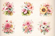 Whimsical Summer Flowers Clipart, an Illustration by Designworld (Thumbnail 5 of 6)