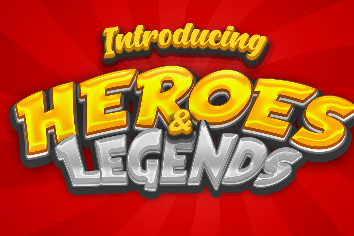 Game Logo Text Effect Styles Bundle, a Layer Style Add-On by DesignFathoms (Photo 14 of 23)