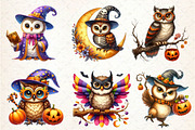 Halloween Owl Sublimation Clipart, an Illustration by Dream Creation (Thumbnail 2 of 6)