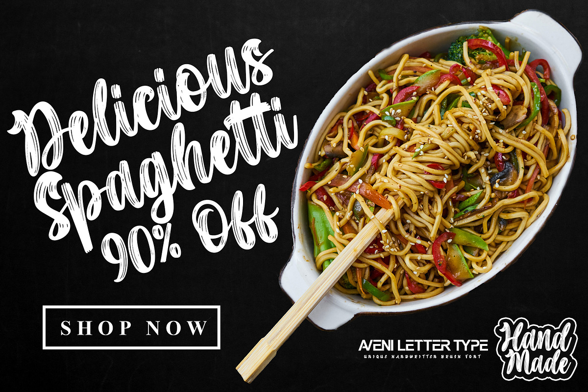 Handmade | Handwritten Brush Font, a Handwritten Font by Aveni Letter Type (Photo 5 of 9)