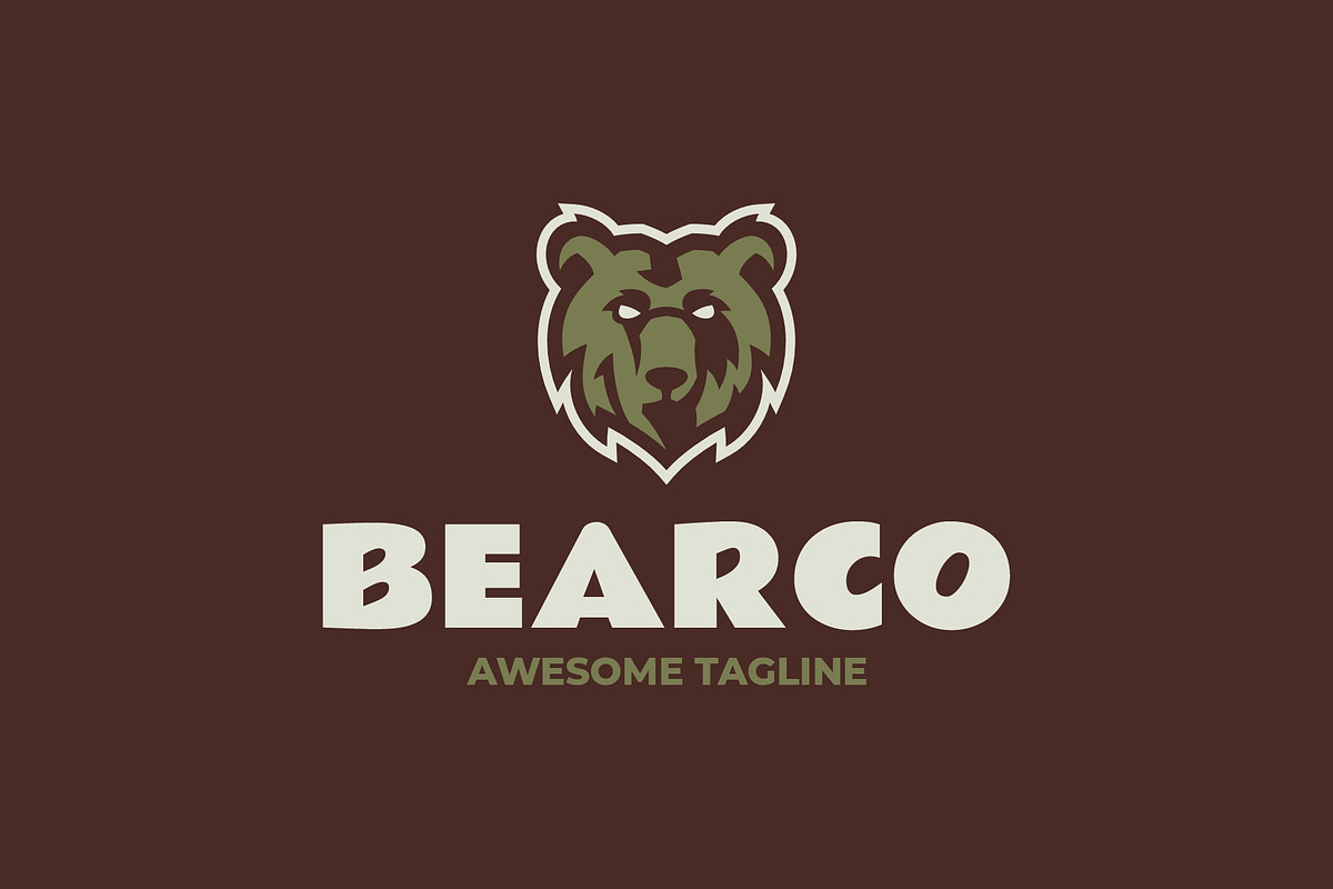 Bear Simple Mascot Logo, a Branding & Logo Template by Artnivora.Std