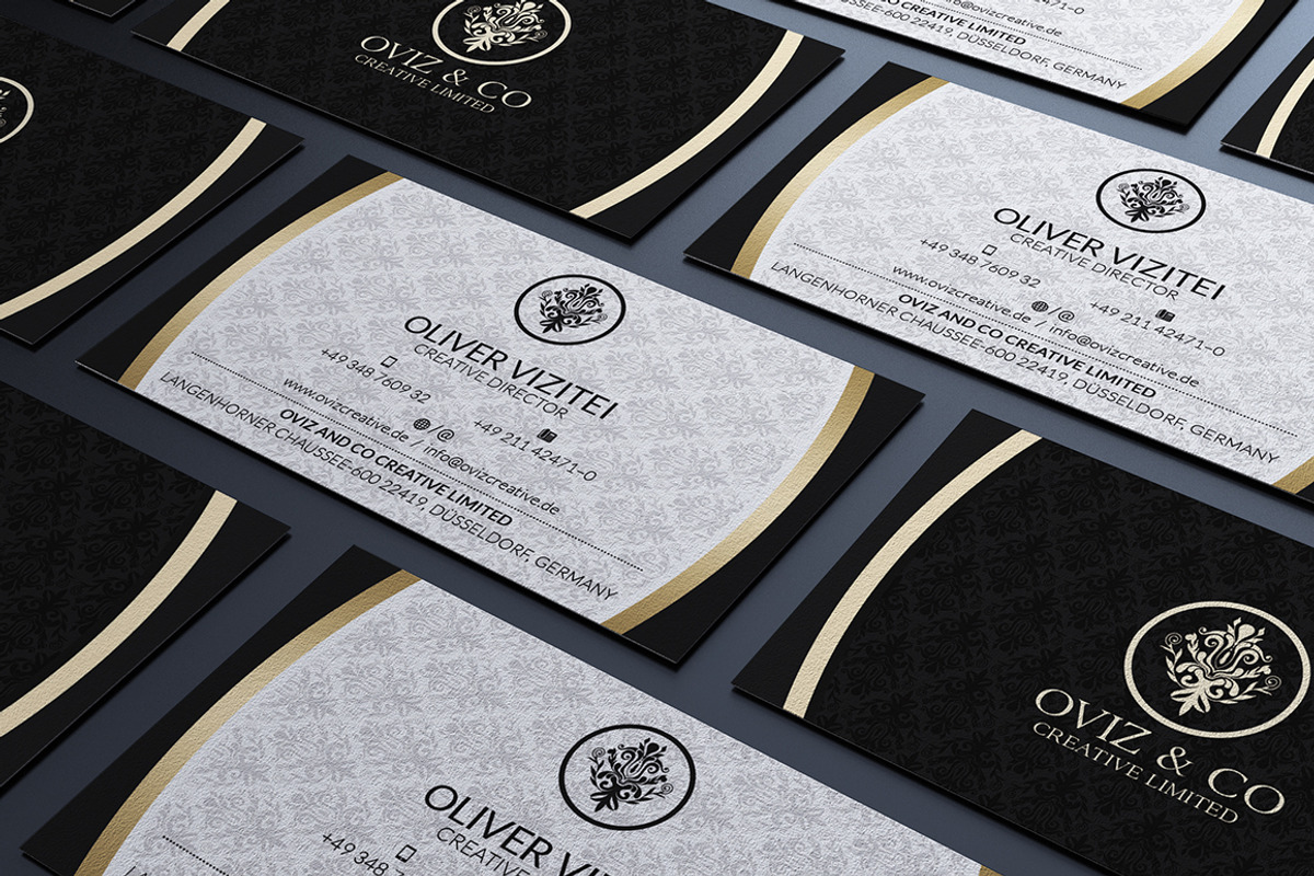 Gold And Black Business Card, a Business Card Template by Marvel (Photo 2 of 4)