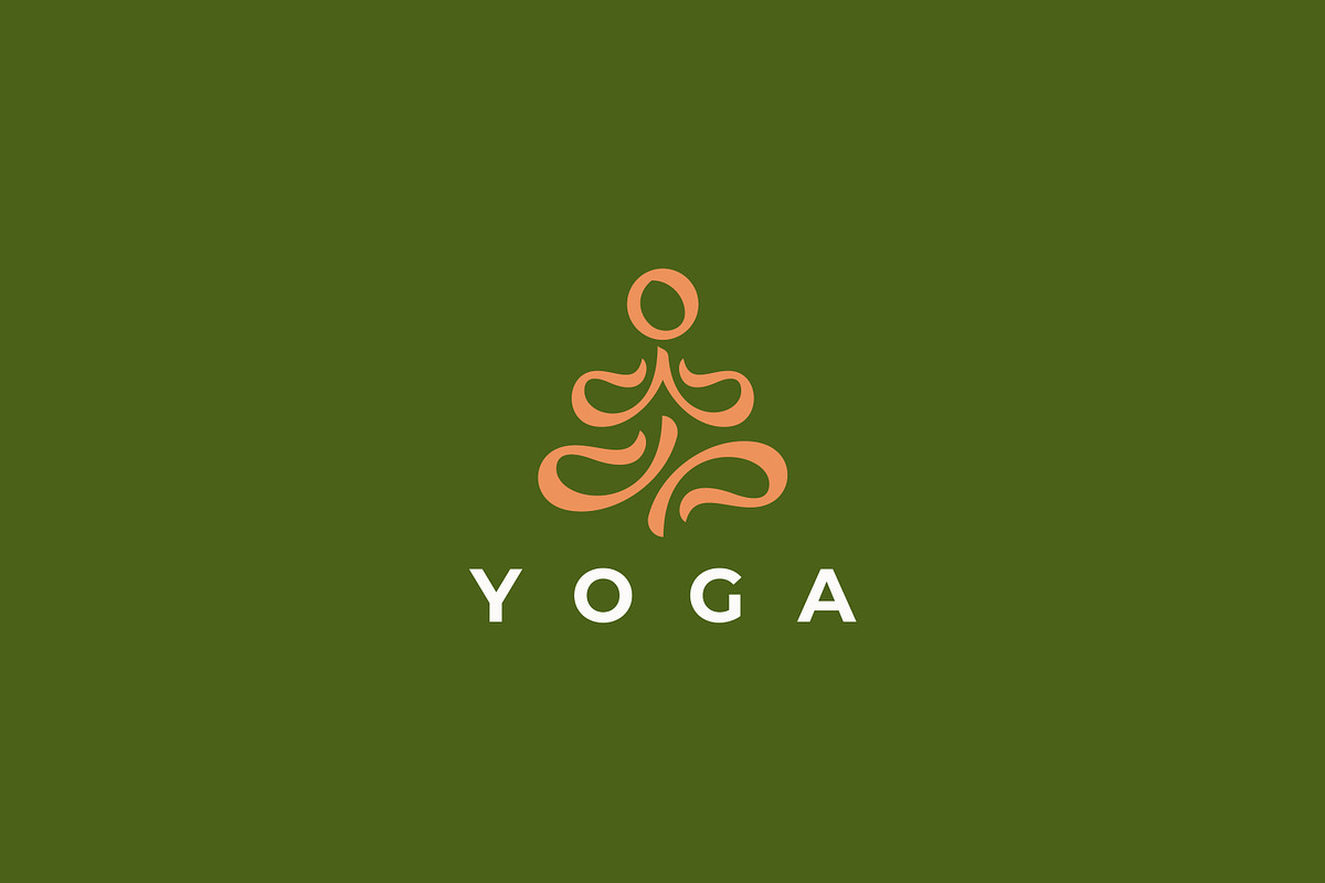 Yoga Logo Pose Silhouette Meditation, a Branding & Logo Template by Signatoro (Photo 3 of 3)