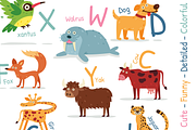 Animal Alphabet, an Animal Illustration by Manudesign (Thumbnail 5 of 5)