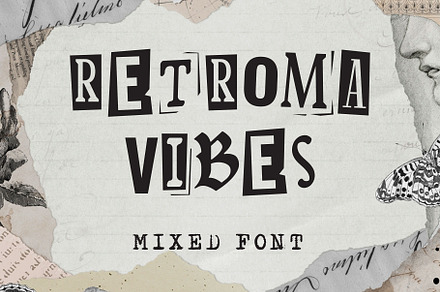 Retroma Vibes - Mixed Font, a Font by Arterfak Project