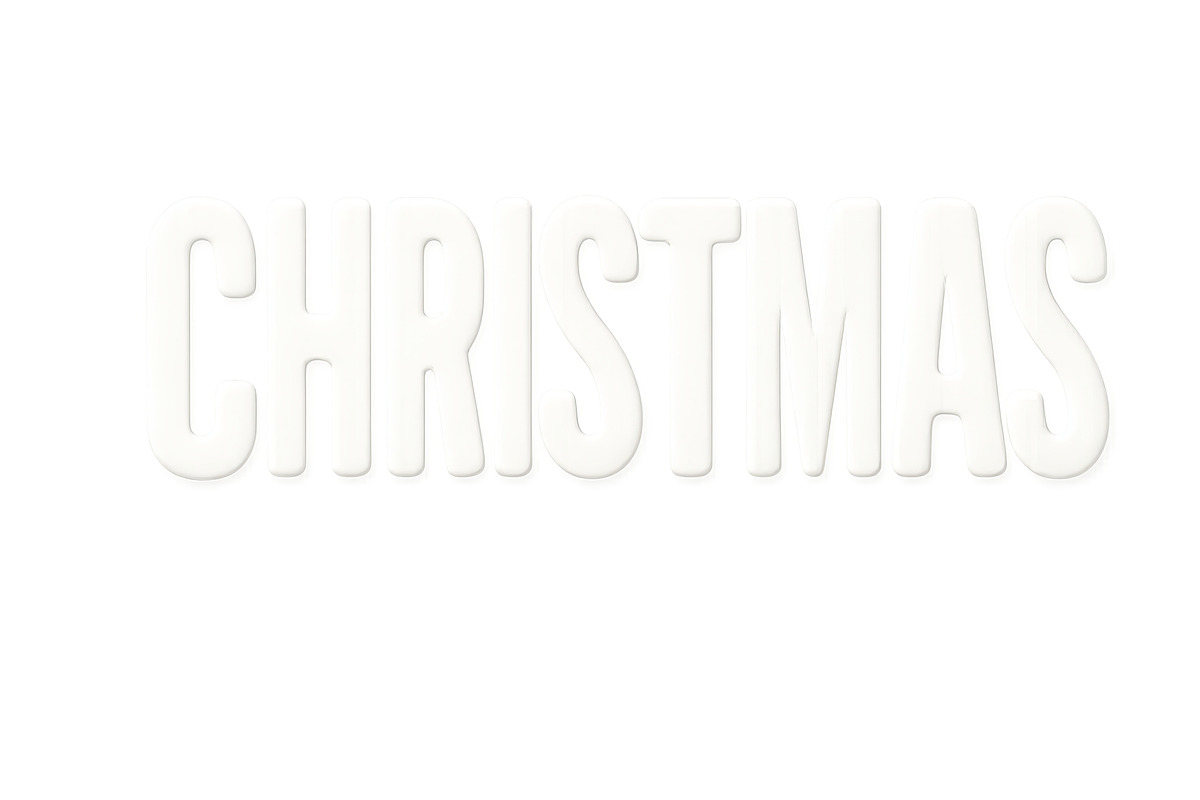Christmas text in white on a transpa, an Illustration by Dvoevnore photos
