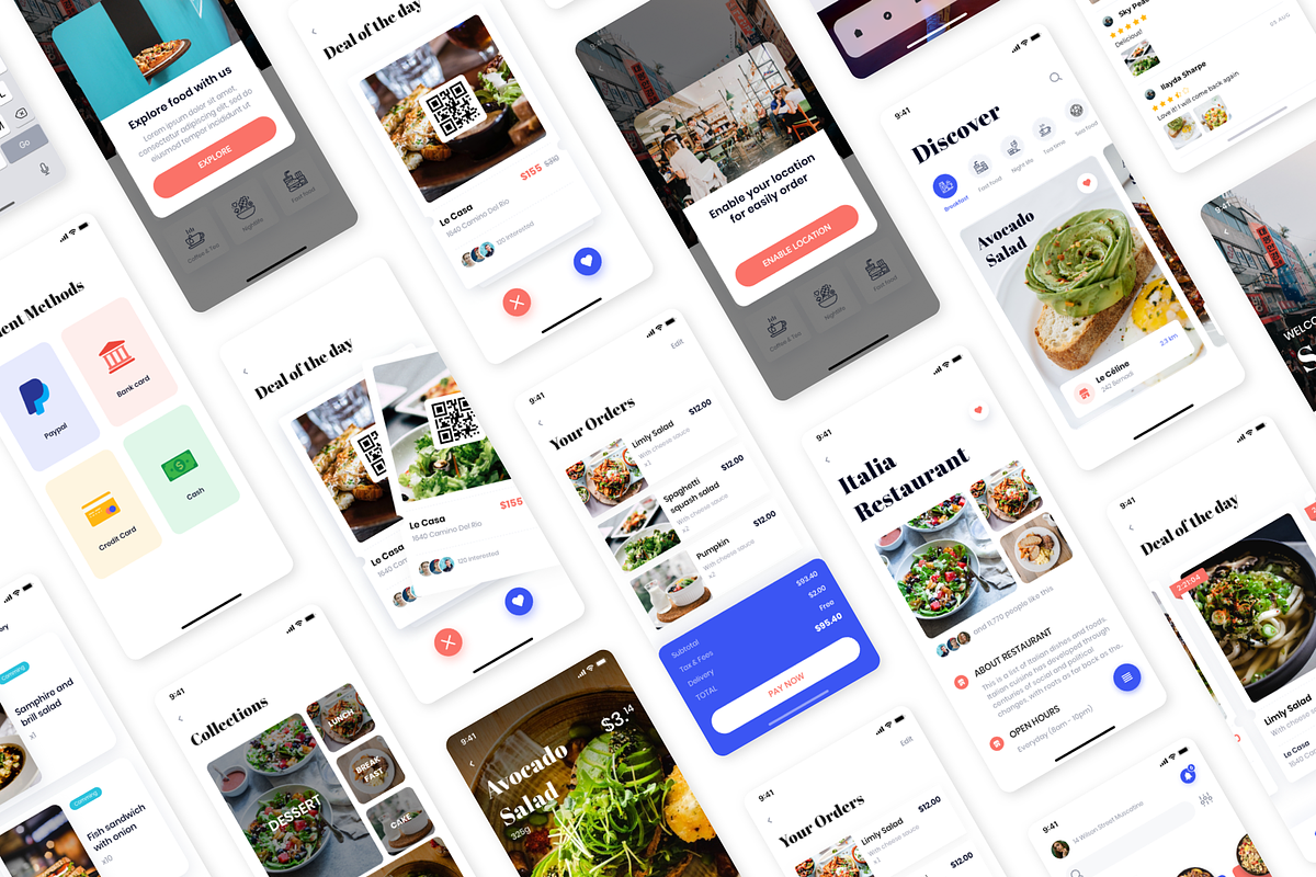 EAT ME - FOOD DELIVERY UI KIT, an UI Kit Template by Bymsmof (Photo 6 of 6)