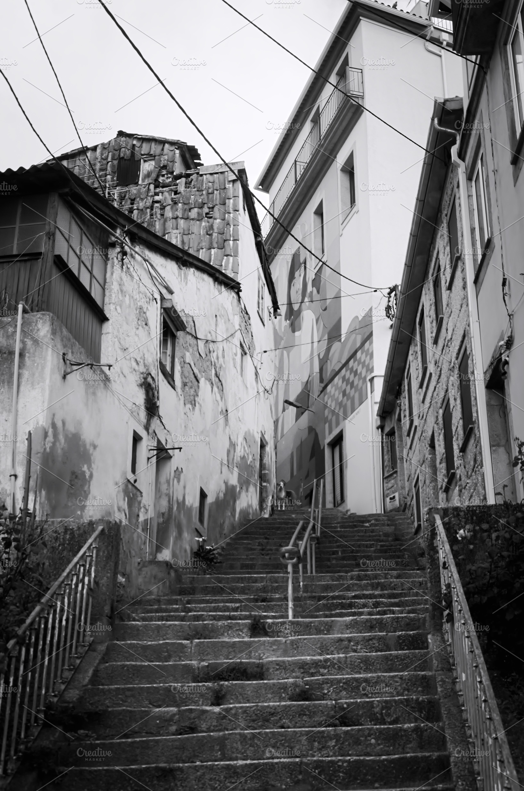 Stone Steps in Old Covilhã, an Architecture Photo by lsalas-morera