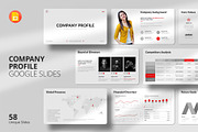 Company Profile Google Slides, a Presentation Template by Design Vault (Thumbnail 1 of 9)
