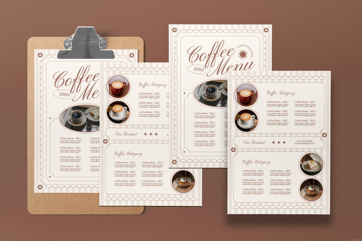 Coffee Shop Food Menu preview 4