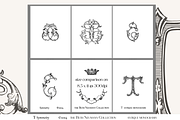 Antique Vintage Monogram Initial T, an Object Graphic by Antique Monograms (Thumbnail 3 of 4)