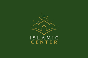 Logo Mosque Islamic Center Education, a Branding & Logo Template by Signatoro