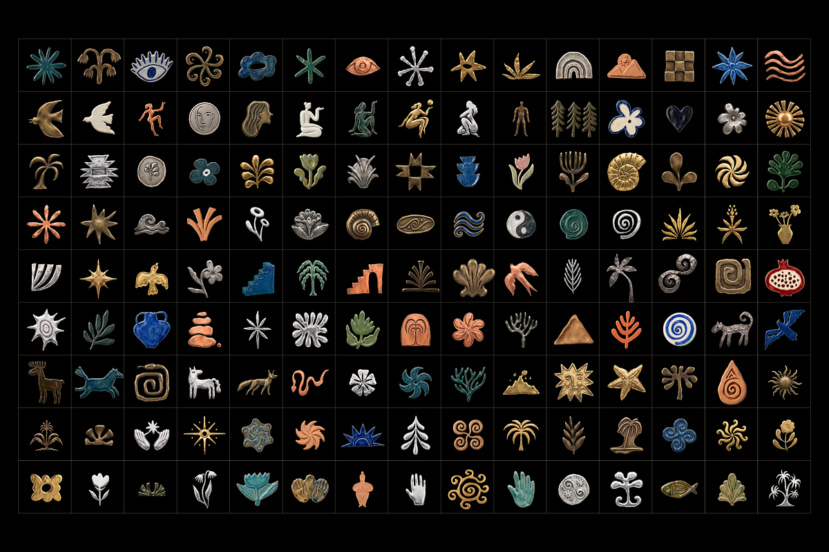 Mystic Relics, Hand-Drawn Glyphs, an Object Graphic by venimo (Photo 11 of 17)