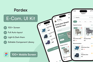 Pardex E-Commerce UI kit